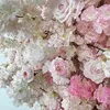 Aangepaste roze rozenboog set achtergrond bloem decor kunstbloem achtergrond bruiloft muur decor