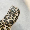 Eva Platform Cloud Slippers Woman Leopard Printing Shoes Ins Thick Sole Outdoor Beach Clogs Ladies Girls Water Hole Shoes 240108