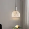 Pendelleuchten Nordic Esszimmer Moderne Kreativität Messing Spanisch Marmor Lampe Bar Insel Tisch Nachttisch Einzelkopf Kleiner Kronleuchter