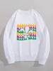 Kvinnors hoodies mardi gras tröja fleur de lis långärmade tröjor kvinnor mode casual bomullstoppar