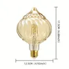 Lampadina a filamento LED da 4 W - Luce bianca calda, vetro trasparente ambrato, attacco E26 - Perfetta per la decorazione domestica!