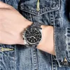 BEnyar Top Brand Luxury Men Watch Chronograph Waterproof Military Male Clock Pełny stalowy sport