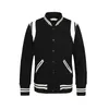 Supzoom chegada superior moda manga costela outono e inverno emendado curto casual uniforme de beisebol casaco bombardeiro jaqueta masculina 240108