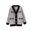 Kvinnans jackor 2024 Sticked Cardigan Women Korean version av Loose Tide med tjock grov ulllinjen Spring Coat tröja