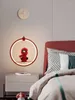 Wall Lamp Children's Room Boy's Bedroom Bedside Creative Cartoon LED BAKGRAK DECORATIVE LYNING FIXTURE