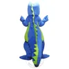 Halloween Cute Blue Dinosaur mascot Costume for Party Cartoon Character Mascot Sale free shipping support customization
