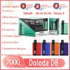 Originele DB7000 Bladerdeeg Wegwerp Vape Pen Elektronische Sigaretten 14ml Pod Mesh Coil 500mAh Batterij 0% 2% 3% 5% Apparaat Bladerdeeg 7000 Vape