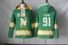 Minnesota North Stars Hoodie 14 Jamie Benn 91 Tyler Seguin 15 Patrik Nemeth 27 Moen 38 Vernon Fiddler Hockey Jerseys Hoodies Sweatshirts 58