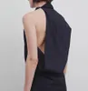 Das * row ärmellose Kleid für Damen Frühjahr/Sommer 2023 Design Sense, kleines und kleines schräges A-Linien-Kleid