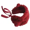 Berets Furry Headbands Lamb Ear Sheep Winter Warmer Headband Christmas For Women Girls