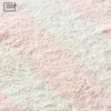 Paski puszysty dywan do salonu różowy owłosione przedszkole zabawa dzieci pluszowe maty babie futrzane miękkie dywaniki dla dzieci 240109
