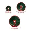 Décorations de Noël 24/36 / 48in Jupe d'arbre Dessin animé Elf XmasTree Couvre-pied pour la décoration