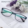 Zenottic Mężczyzna luksusowe okulary optyczne optyki ramy męskie kwadratowe ultralight krótkowzroczność na receptę okulary mody okulary 240109