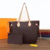 Luxurys Designer Bag 2pcs مجموعة Women Falcs Handbag Conder Messenger Style Classic Fashion Composit