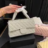 le chiquito borsa a catena in argento borsa e borsetta di design borsa beige borsa a tracolla a quadretti Motivo a griglia di diamanti Pelle di pecora di qualità Borsa a tracolla da donna di moda