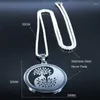Pendant Necklaces Yin Yang Eight Diagrams Tree Of Life Stainless Steel Necklace Women Silver Color Round & Pendants Jewelry N4006S