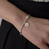 Bracelets de charme 925 Sterling Argent Perles Bambou Noeuds Bracelet Pour Femmes Fille Simple Coréen Bijoux Cadeau D'anniversaire Goutte
