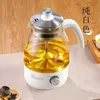 Czajniki elektryczne 1L Ketle elektryczne odporne na ciepło szklaną herbatę z filtrem Automatyczny spray parowy borokrzemowe szkło teapot doniczka yq240109