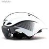 Cykelhjältar Mäns Cycling Helmet Visor Ultralight MTB Road Bike Hjälm Säkerhetscykel Bicycle Equipment Cykel Helmetl240109