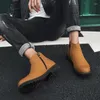 Bottes Men Gétille Cuir Fashion Ankle 2024 Arrivée côté fermeture à glissière Classic Casual Low Top Walking Chaussures