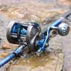 Sougayilang Saltwater Fishing Cenly Aluminium Spool Blue Trolling Max Drag 55lb Full Metal Baitcasting 240108