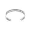 Charm Bracelets C Shaped Fashion Flat Bracelet Delicate Engraved NIECE Bangle Creative Wide Wrist Chain Jewelry Gift For
