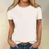 قمصان تي شيرتات قصيرة للنساء قمم لطيفة من القمم الصلبة المحملات بلوزات غير رسمية بالإضافة إلى الحجم
