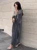 Etnik Giyim Dubai Moda Parlak Açık Kimono Suudi Kadınlar Abayas Fas Afrika Kaftan İslam Batwing Sleve Maxi Boyut Kebaya Müslüman Eid