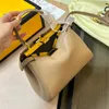 Famous designer's classic handbag, solid color shell bag, minimalist style women's makeup bag, mobile phone bag, commuting, business, and date dressing style