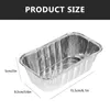 30pcs Pans Aluminum Food Pan Tin Containers Disposable Bread Tray Baking Tins Barbecue Grill Loaf Boxes Grease Cake Out Takeout 240108