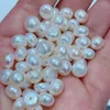 Half drilled Cultured Button Pearl wholesale price Loose Freshwater Pearls for Making Earrings ring brooch 240108