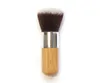 Trähandtag makeup foundation borste platt bambu handtag rund topp mjuk borste multifunktion pulver foundation blusher borstverktyg rr8196354