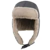 Connectyle yTrapper hommes hiver russe chapeau épais peluche doublé chaud oreillette coupe-vent neige Ski Ushanka 240108