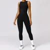 Conjuntos ativos conjunto de ginásio uma peça mulheres treinamento yoga terno roupas esportivas macacão de fitness estiramento feminino treino bodysuits