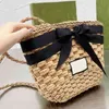 Shoulder Bag Weaving Bag Woman Bags Vintage Summer Designer Handbags Tote Women Woven Handbag Shopping Bags Travel Beach Purse Wicker Hand Strap