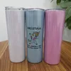 Sublimação 20 onças glitter skinny tumbler parede dupla brilhante copo fino com tampa de palha copos de água cintilantes Iimjn