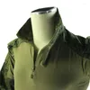 Roupas de ginástica táticas militares emr verde camuflagem combate terno russo g3 camisa e calças caça ao ar livre