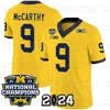 Michigan Wolverines 2024 Krajowe mistrzowie NCAA College Football Jersey J.J. McCarthy Blake Corum 1 Roman Wilson Michael Barrett Jayden Denegal Davis Warren Morris