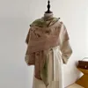 Cachecol feminino outono e inverno estilo chinês versátil engrossado moda cashmere quarto com ar condicionado xale proteção pescoço embrulhado com