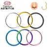 Sieraden 1/10/50pcs Groothandel Neusring Piercing G23 Astm F136 Titanium Clicker Oorkraakbeen Oorbel Helix septum Ringen Lichaam Sieraden