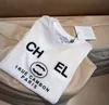 Wersja zaawansowana koszulka damska Francja modna odzież c liter graficzny para mody bawełniana okrągła szyja kanał trenera krótkie rękawy TEES 62