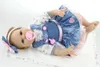 55 CM Baby Reborn Doll Bambola in silicone nata Ragazza del bambino Realistica bebe Reborn Morbida pelle realistica al tocco 240108