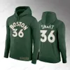 2023-24 City Celtices Hoodie-Trikots 7 36 Jayson Tatum Larry Bird Neu 0 33 Jaylen Brown Marcus Smart Lavender Green