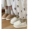 Pantofole Donna Autunno Inverno Primavera Ragazza Casa Peluche antiscivolo Morbida casa calda Amanti della camera da letto per interni Scarpe da pavimento per esterni