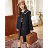 Kids Winter Wool Blend Coats Vintage Fashion Teen Girl