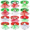 Vêtements pour chiens 2024 50pcs Noeud papillon de Noël Accessoires de mode pour chiens Fournitures de toilettage Petit