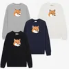 Felpa firmata Maison Kitsune Felpa con cappuccio alla moda Maglione da donna ricamato con lettera stampata