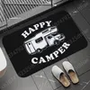 Happy Campers Doormat Instant Drying Mat Bathroom Rug Nonslip Entrance Nappa Skin Floor Toilet Carpet Home Decor Bath 240109