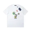 24SS Printemps Eté Paris Cartoon Puff Imprimer Logo Tee Mode Hommes À Manches Courtes Tshirt Femmes Casual Coton Designer T-shirts 0109