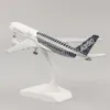 Modelo de aeronave de metal 20cm 1 400 formato de aeronave original A350 material de liga de réplica de metal com rodas de trem de pouso ornamento presente 240108